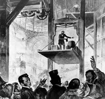 Elisha Otis construit le premier ascenseur sécurisé